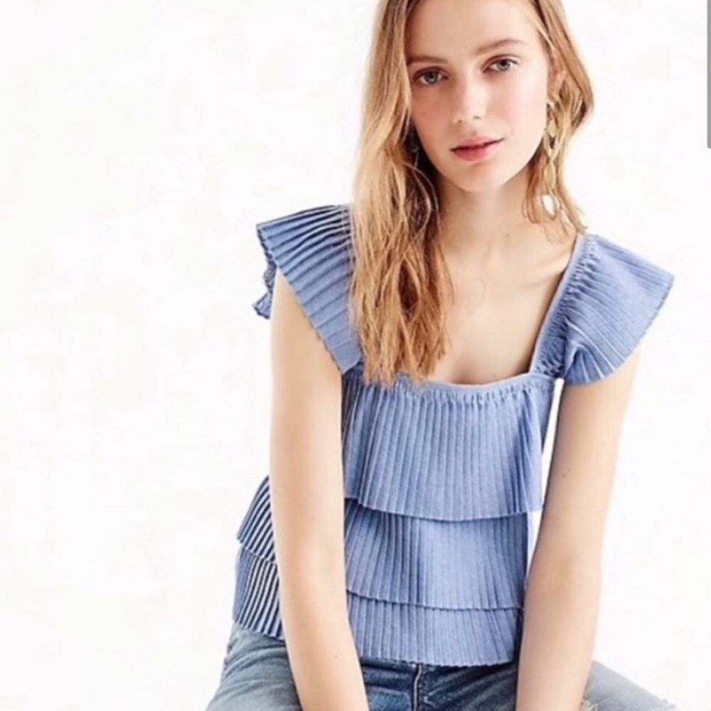 J.Crew Pleated Tank Top